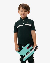 Polo in petit piqu&eacute; colorblock