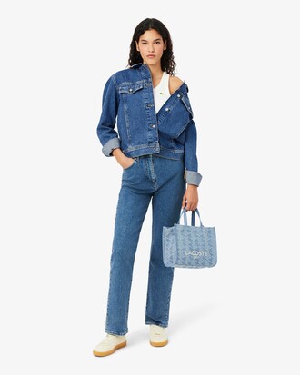 Shopping bag piccola Heritage in jacquard