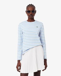 T-shirt a maniche lunghe in jersey a righe