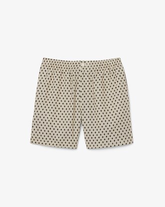 Shorts in misto cotone stampato relaxed fit