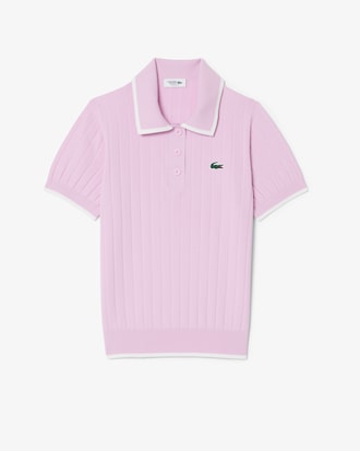 Maglione da golf con colletto a polo a maniche corte