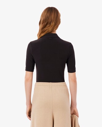 Polo slim fit ricamata