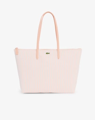 Shopping bag grande a righe L.12.12 Concept