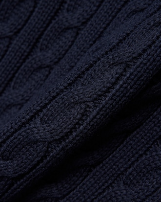 Pullover di cotone in maglia a trecce