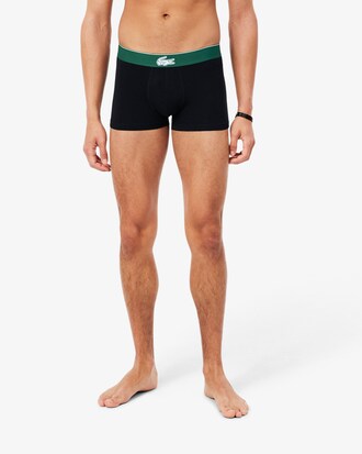Confezione di 3 boxer aderenti in jersey elasticizzato con coccodrillo