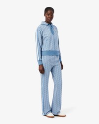 Pantaloni della tuta svasati con monogramma