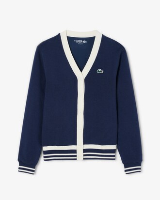 Cardigan antivento elasticizzato da golf