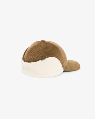 Cappello trapper in velluto a coste