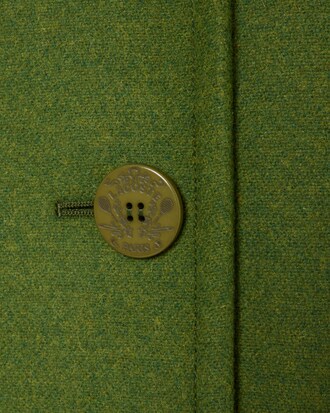 Caban lungo in lana fiammata Runway