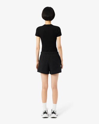 Shorts in tessuto felpato