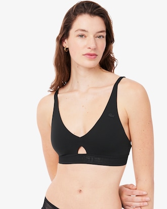 Reggiseno in microfibra a fascia traforato