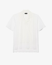 Polo loose fit in piqu&eacute; trasparente Runway