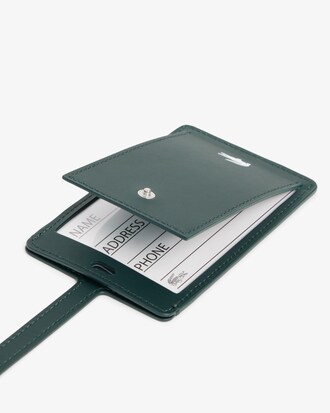 Etichetta per valigia in pelle stampata Runway