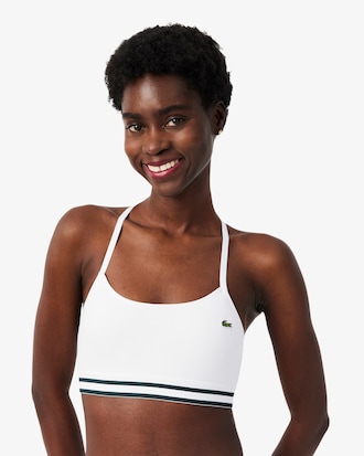 Bralette in cotone a coste