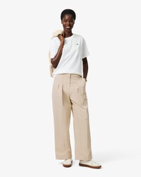 Pantaloni chino in gabardine elasticizzato wide fit