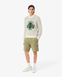 Shorts cargo in cotone felpato