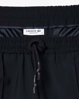 Pantaloni sportivi oversize in misto lana