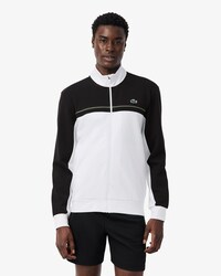 Felpa sportiva con zip color block
