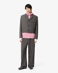 Pantaloni sartoriali straight cut Lacoste x Wang Yibo