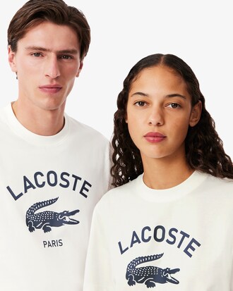 T-shirt in cotone con stampa del brand