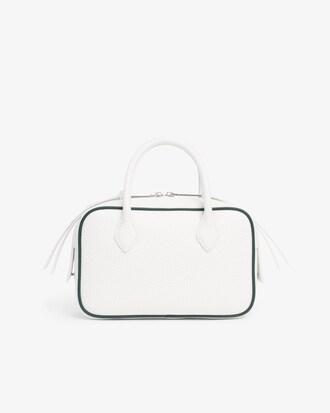 Borsa piccola da palestra in pelle stampata Runway