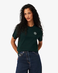 T-shirt in cotone regular fit con stemma