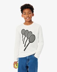 T-shirt in cotone a maniche lunghe
