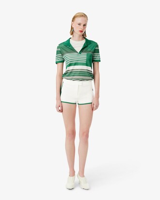 Mini shorts in maglia di raso Runway