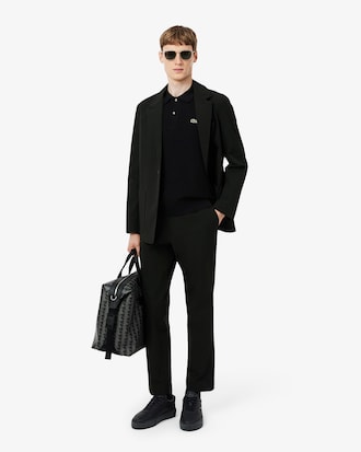 Polo in maglia boucl&eacute; classic fit