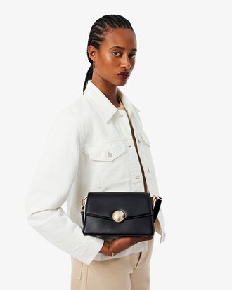 Borsa in pelle con patta Tennis Bliss