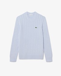 Pullover di cotone in maglia a trecce