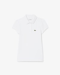 Polo in piqu&eacute; con collo smerlato