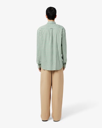 Pantaloni chino loose fit in cotone elasticizzato