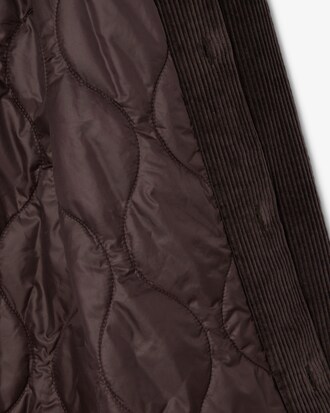 Overshirt in velluto a coste oversize