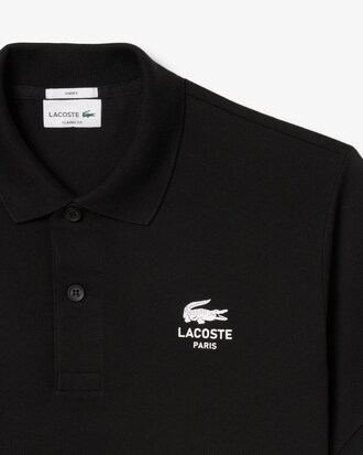 Polo dal taglio classico con logo stampato L.12.12