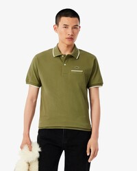 Polo classic fit L.12.12 con tasca e bordi a contrasto