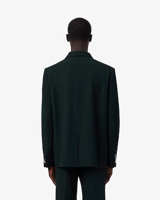 Blazer in misto lana con stemma