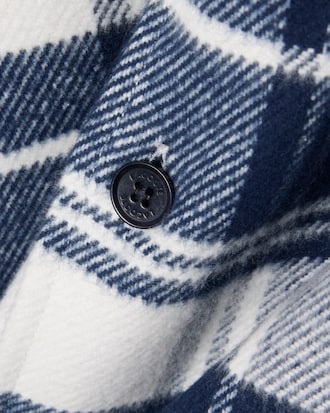 Overshirt in twill di cotone con motivo scozzese