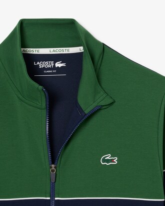 Felpa da tennis con zip color block