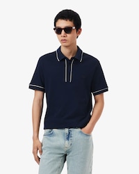 Polo regular fit in piqu&eacute; elasticizzato Paris
