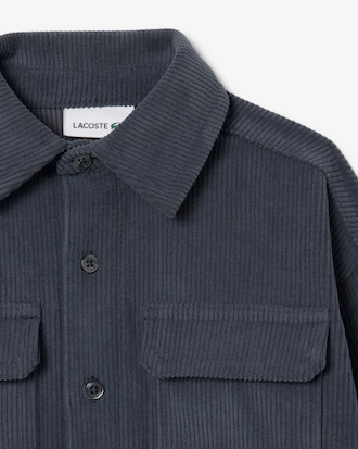Overshirt in velluto a coste