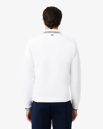 Felpa con collo a polo e zip Tennis Heritage