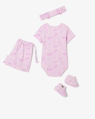 Set regalo neonato in cotone stampato