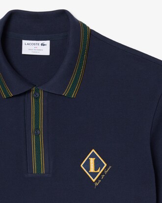 Polo classic fit con stemma Made in France