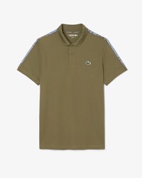 Polo da tennis a righe Ultra-Dry con marchio