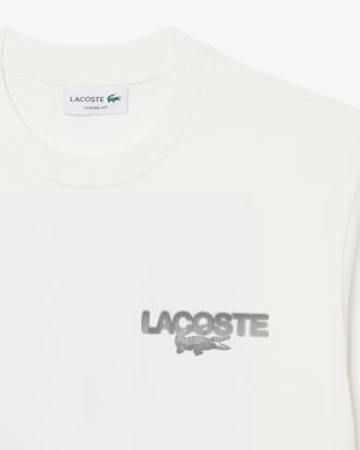 T-shirt in jersey con stampa tennis