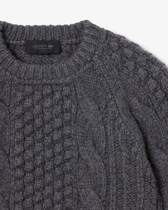 Maglione in lana a righe testurizzato Runway