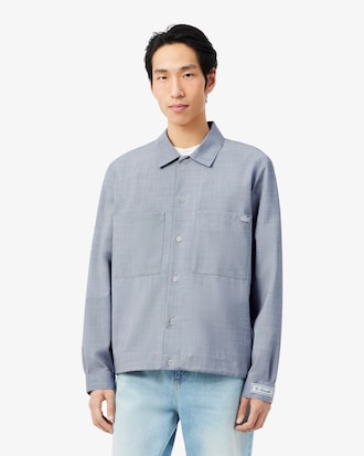 Overshirt oversize in misto lana