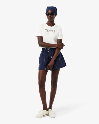 T-shirt da tennis con ricamo