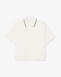 Camicia oversize effetto petit piqu&eacute;